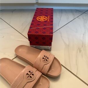 Tory Burch Pink Slide Sandals